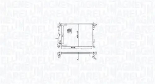 воден радиатор MAGNETI MARELLI 350213216100