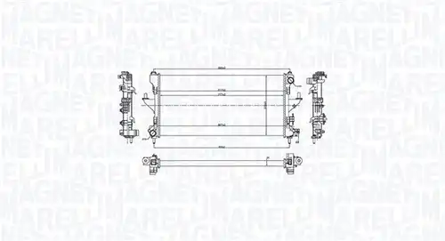 воден радиатор MAGNETI MARELLI 350213216900