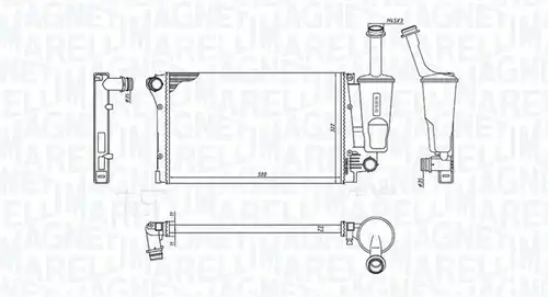 воден радиатор MAGNETI MARELLI 350213381000