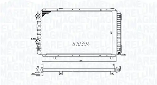 воден радиатор MAGNETI MARELLI 350213706000