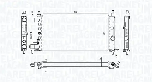 воден радиатор MAGNETI MARELLI 350213776000