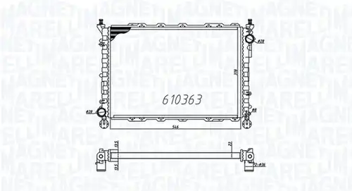 воден радиатор MAGNETI MARELLI 350213832000