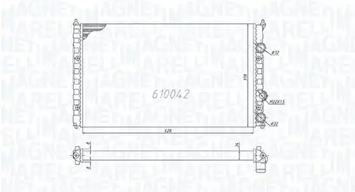воден радиатор MAGNETI MARELLI 350213838000