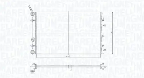 воден радиатор MAGNETI MARELLI 350213841000