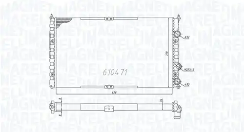 воден радиатор MAGNETI MARELLI 350213842000