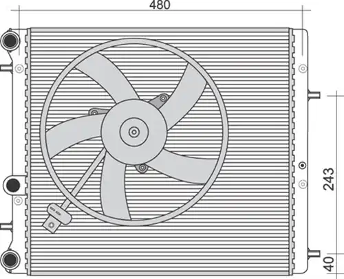 воден радиатор MAGNETI MARELLI 350213851000
