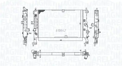 воден радиатор MAGNETI MARELLI 350213972000