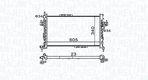 воден радиатор MAGNETI MARELLI 350213977000