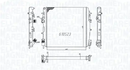 воден радиатор MAGNETI MARELLI 350213995000
