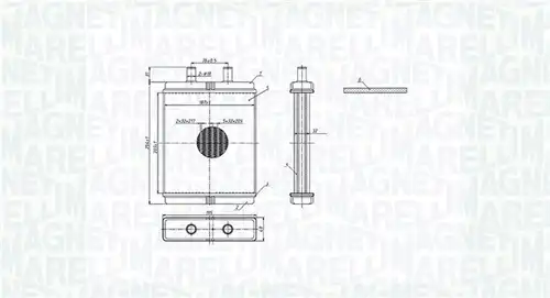 топлообменник, отопление на вътрешното пространство MAGNETI MARELLI 350218308000