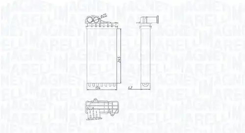 топлообменник, отопление на вътрешното пространство MAGNETI MARELLI 350218436000