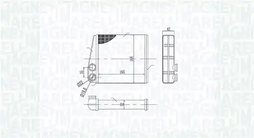 топлообменник, отопление на вътрешното пространство MAGNETI MARELLI 350218440000