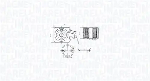 маслен радиатор, двигателно масло MAGNETI MARELLI 350300003200