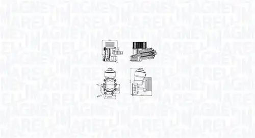 маслен радиатор, двигателно масло MAGNETI MARELLI 350300003400