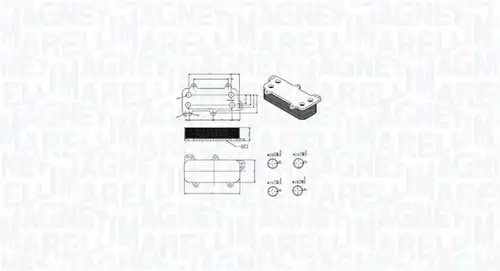маслен радиатор, двигателно масло MAGNETI MARELLI 350300003700