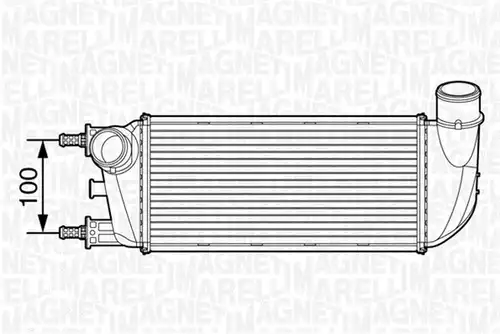 интеркулер (охладител за въздуха на турбината) MAGNETI MARELLI 351319201490