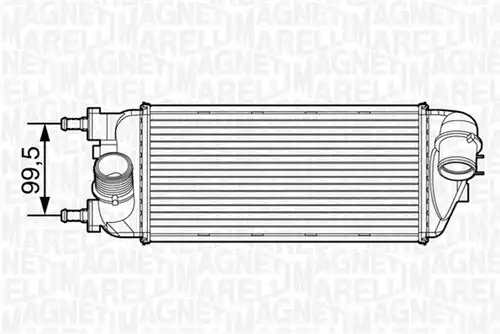 интеркулер (охладител за въздуха на турбината) MAGNETI MARELLI 351319201500