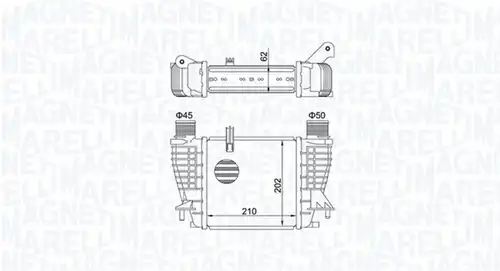 интеркулер (охладител за въздуха на турбината) MAGNETI MARELLI 351319204710