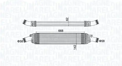 интеркулер (охладител за въздуха на турбината) MAGNETI MARELLI 351319204820