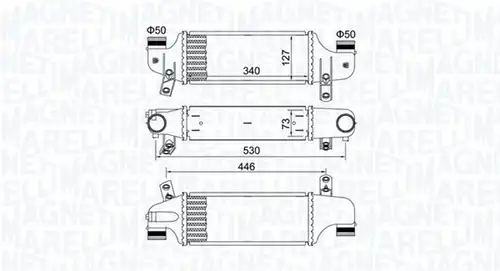 интеркулер (охладител за въздуха на турбината) MAGNETI MARELLI 351319204930