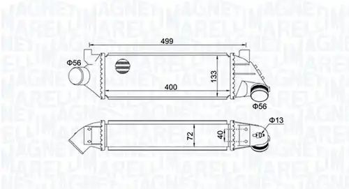 интеркулер (охладител за въздуха на турбината) MAGNETI MARELLI 351319204940