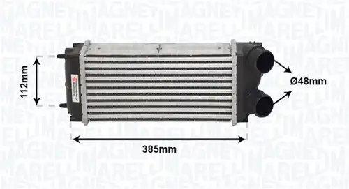интеркулер (охладител за въздуха на турбината) MAGNETI MARELLI 351319205090