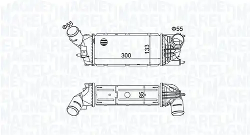 интеркулер (охладител за въздуха на турбината) MAGNETI MARELLI 351319205120