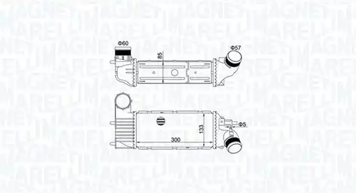 интеркулер (охладител за въздуха на турбината) MAGNETI MARELLI 351319205250