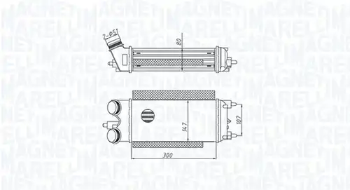интеркулер (охладител за въздуха на турбината) MAGNETI MARELLI 351319205290