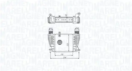 интеркулер (охладител за въздуха на турбината) MAGNETI MARELLI 351319205320