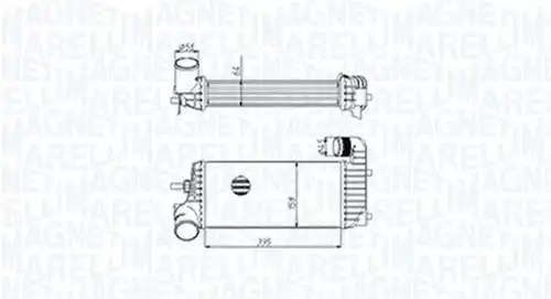 интеркулер (охладител за въздуха на турбината) MAGNETI MARELLI 351319205440