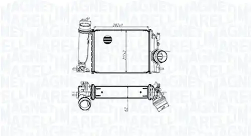 интеркулер (охладител за въздуха на турбината) MAGNETI MARELLI 351319205480