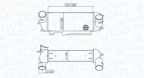 интеркулер (охладител за въздуха на турбината) MAGNETI MARELLI 351319205710