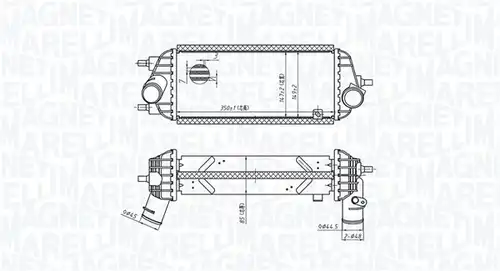 интеркулер (охладител за въздуха на турбината) MAGNETI MARELLI 351319205730