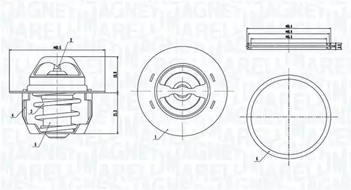 термостат, охладителна течност MAGNETI MARELLI 352317005140