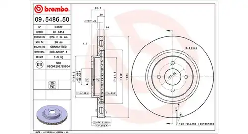 спирачен диск MAGNETI MARELLI 360406005300