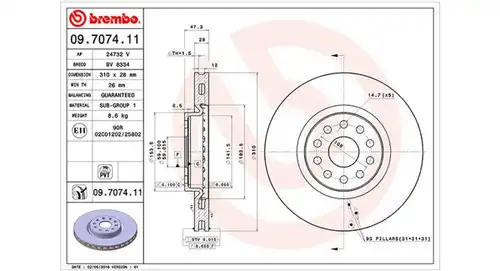 спирачен диск MAGNETI MARELLI 360406010701