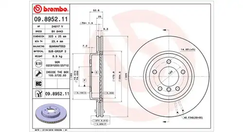 спирачен диск MAGNETI MARELLI 360406017101