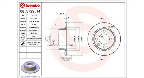 спирачен диск MAGNETI MARELLI 360406018100