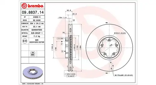 спирачен диск MAGNETI MARELLI 360406026300