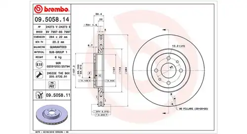 спирачен диск MAGNETI MARELLI 360406028800