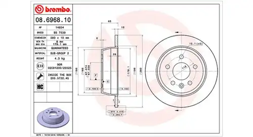 спирачен диск MAGNETI MARELLI 360406032300