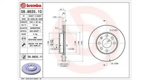 спирачен диск MAGNETI MARELLI 360406039300