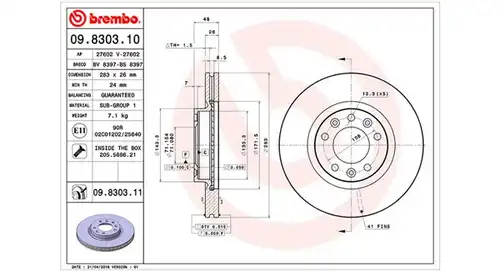 спирачен диск MAGNETI MARELLI 360406041400