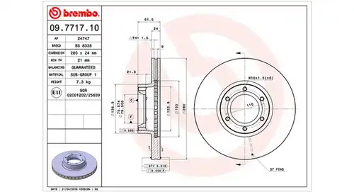 спирачен диск MAGNETI MARELLI 360406044200