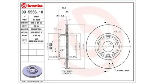 спирачен диск MAGNETI MARELLI 360406048700