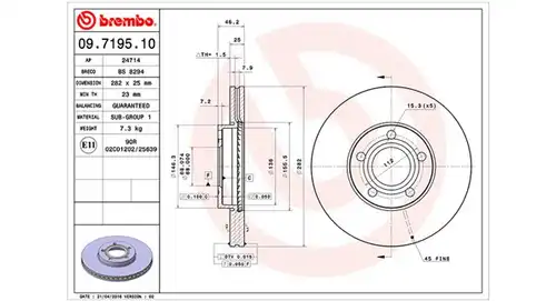 спирачен диск MAGNETI MARELLI 360406050000