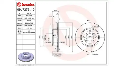 спирачен диск MAGNETI MARELLI 360406054000
