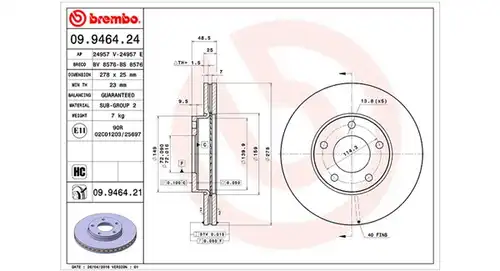 спирачен диск MAGNETI MARELLI 360406056700