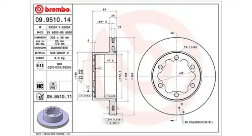 спирачен диск MAGNETI MARELLI 360406057200